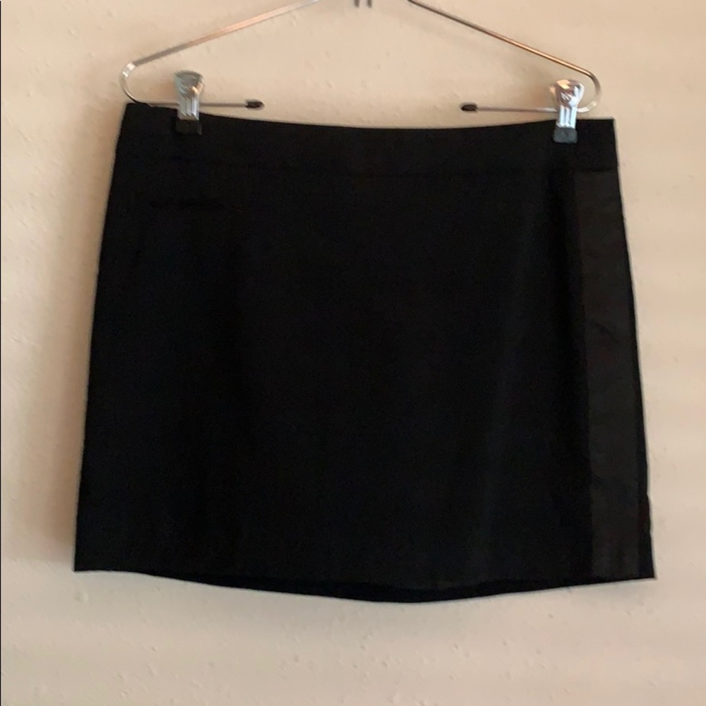 Black tuxedo mini skirt from BCBGMAXAZRIA